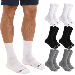 Kit 6 Pares Meias Zhamaro Algodão Cano Alto Longo Masculina Feminina Atoalhada Grossa Confortável