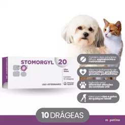 Stomorgyl 20 Boehringer Ingelheim para Cães e Gatos - 10 Comprimidos