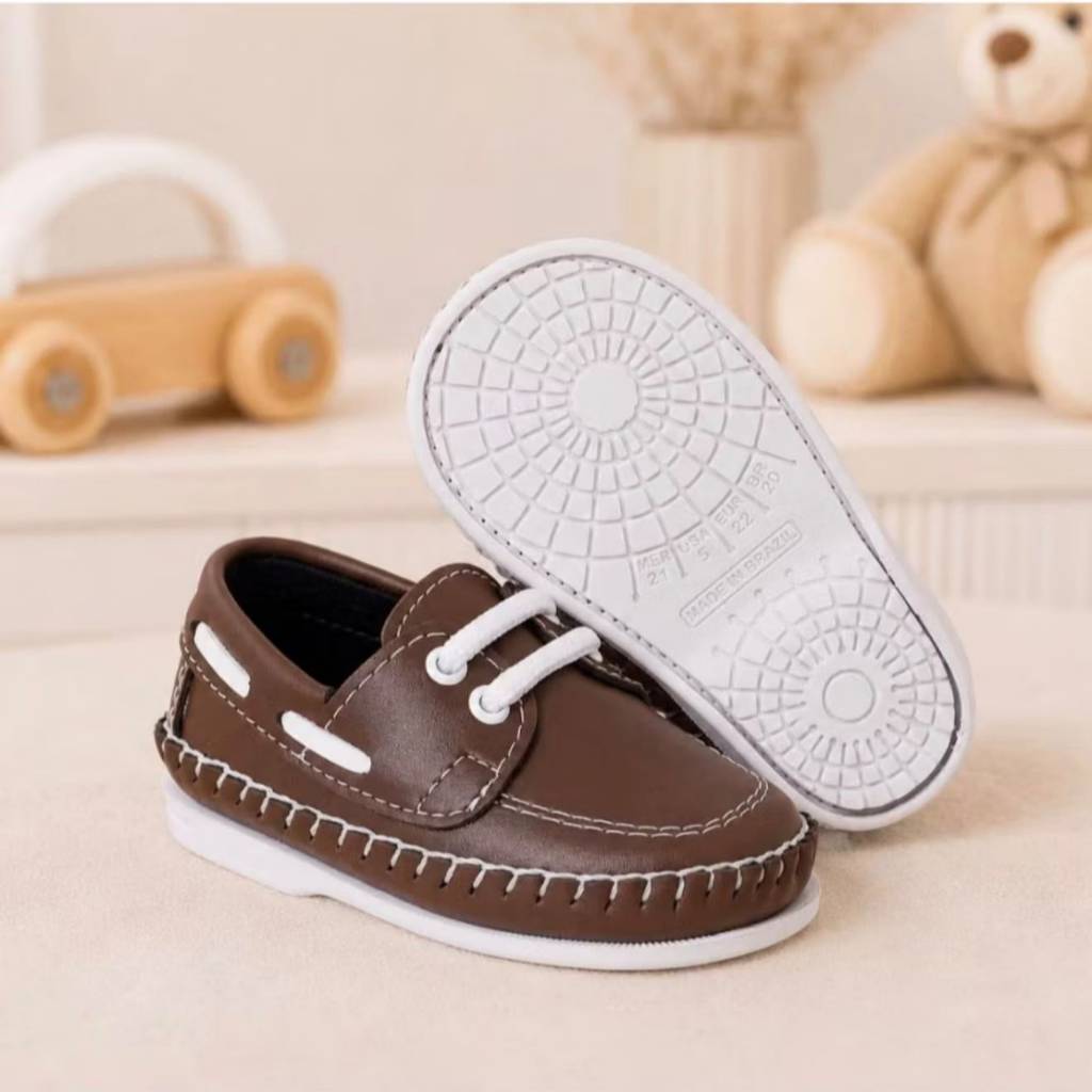 Mocassim Infantil Confortável Macio Moderno Menino Kids Juvenil Casual Antiderrapante Batizado,Casamento,Aniversario
