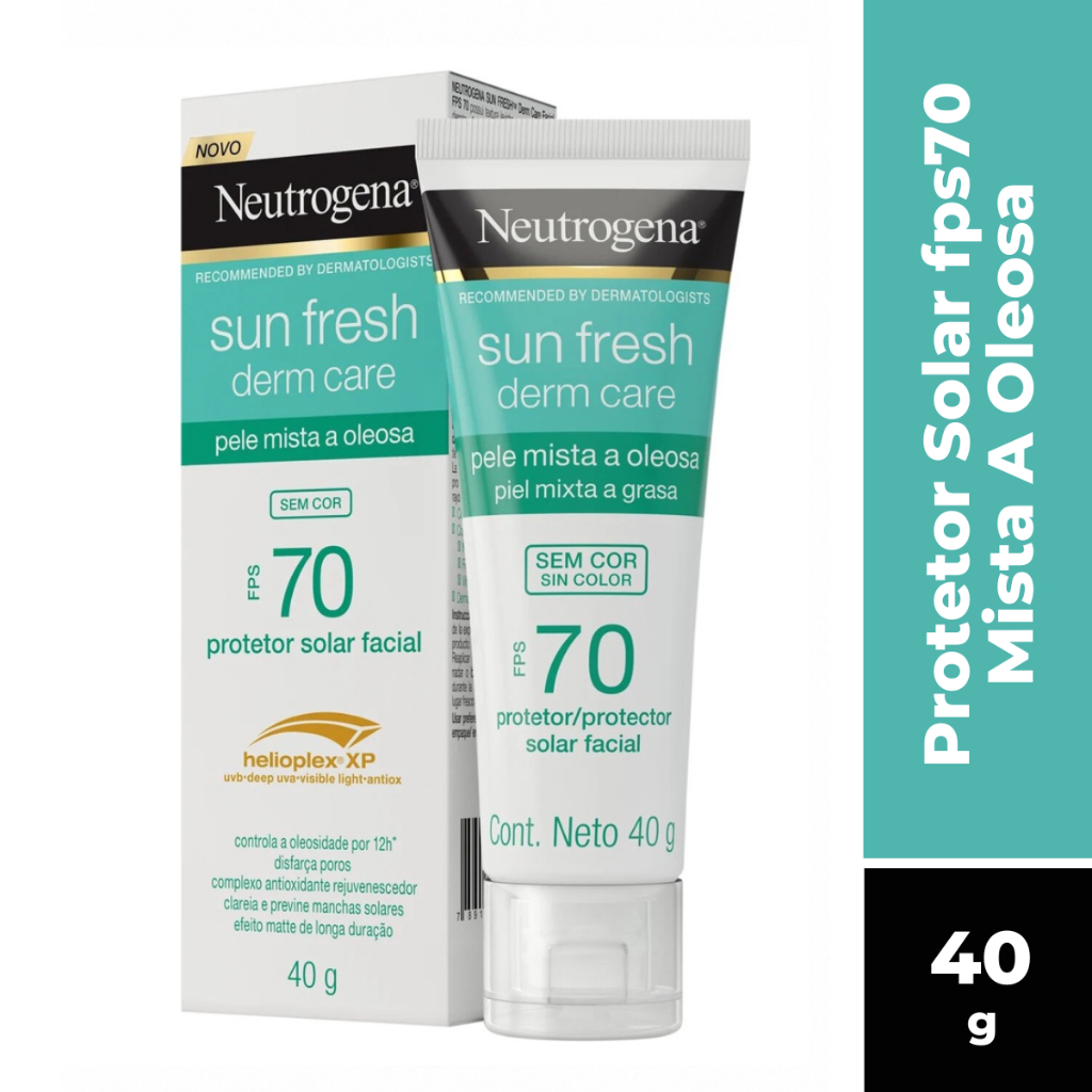 PROTETOR SOLAR FACIAL NEUTROGENA FPS70 MISTA A OLEOSA 40G