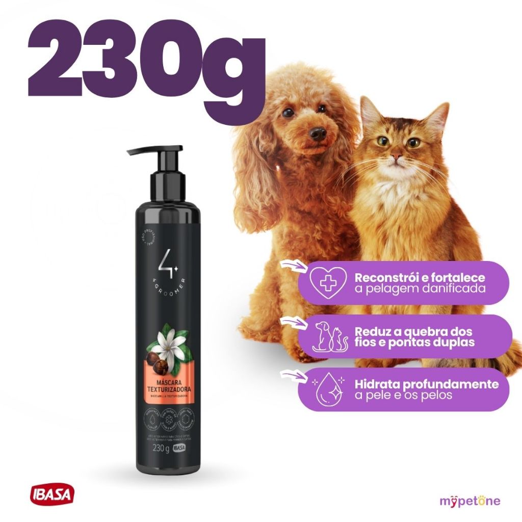 Máscara Texturizadora Ibasa para Cães e Gatos - 230g