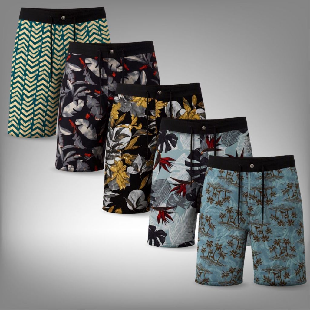 Bermuda Masculina Tactel com Elastano e Bolso Casual