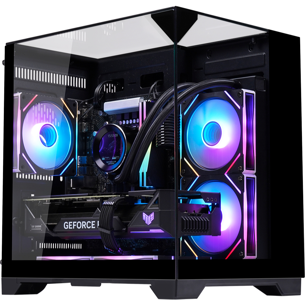 Gabinete Gamer Gaming Master Aquário Visão Infinita CG-K3D3 Preto