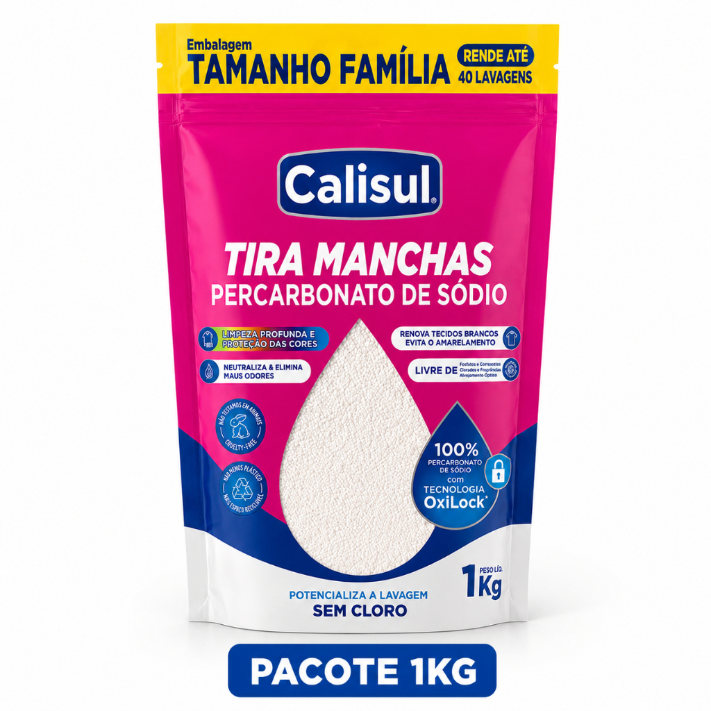 Percarbonato de Sódio Calisul 100% Puro - Eficiente e Ecológico