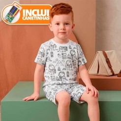 Pijama Bebê Menino Curto Bobbie Goods Capybara
