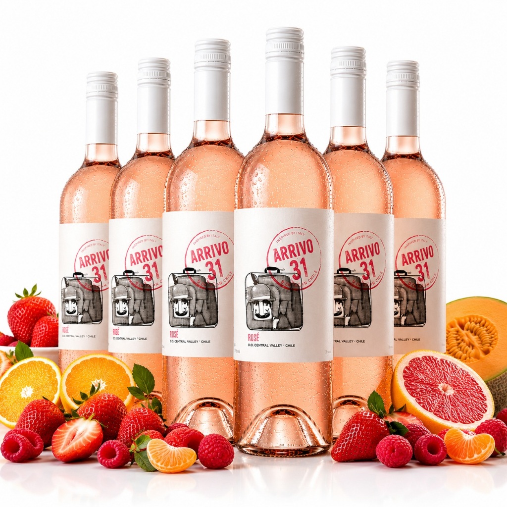 Vinho Rose Fino Seco Chileno Arrivo 31 Rose 750 ml