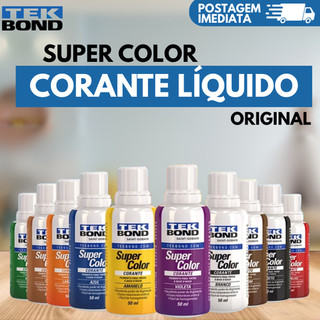 Corante Xadrez 50ML Pigmento Liquido para Tinta e Massa  - SELECIONE A COR - Tek Bond Original
