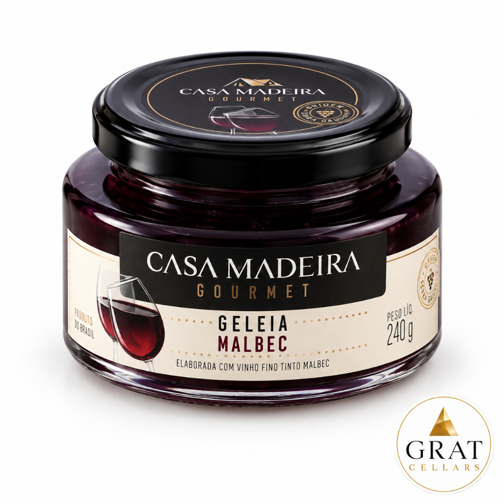 Geleia Casa Madeira GOURMET Malbec 240g