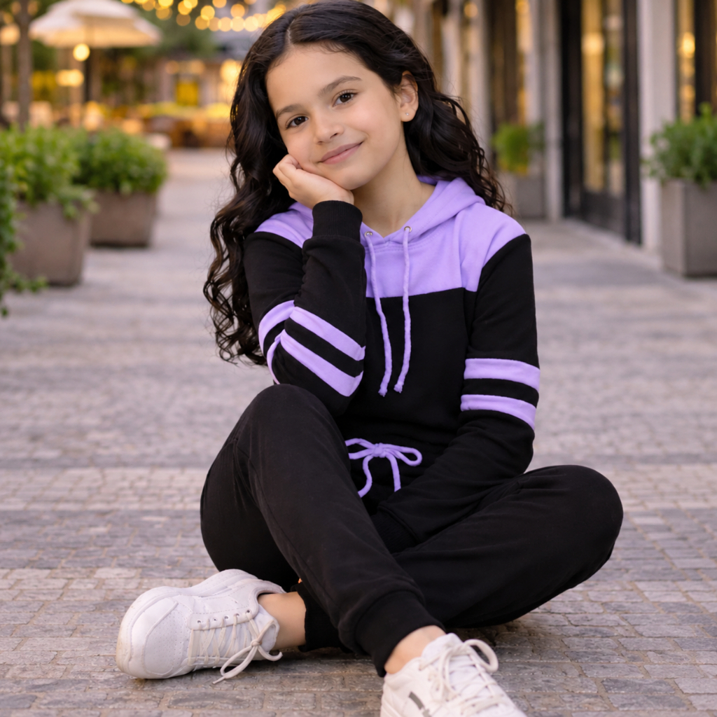 conjunto moletom infantil menina juvenil calça e blusa manga longa capuz DIVERSAS CORES
