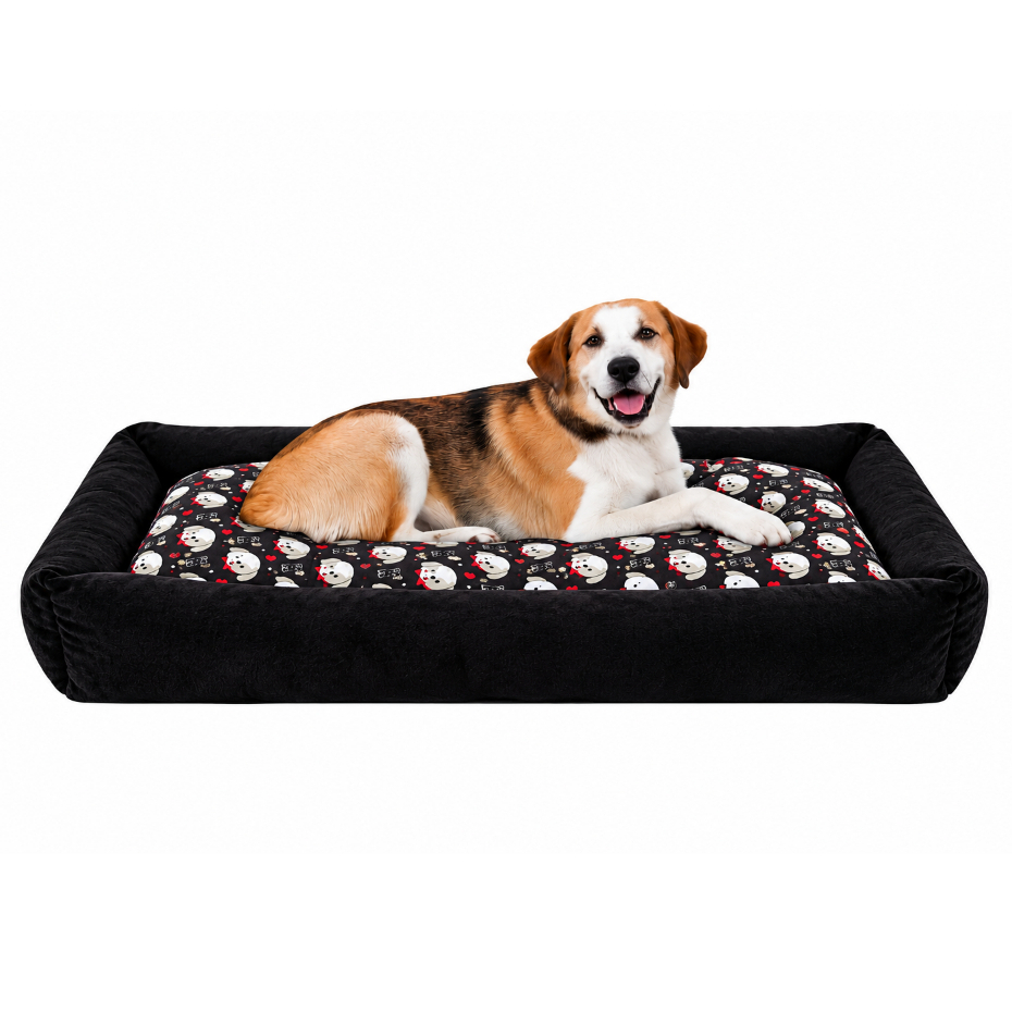 Cama Pet Extra Grande 100X70-70X50 Impermeável Cachorro Gato Lavável Com Zipér Anti-friagem
