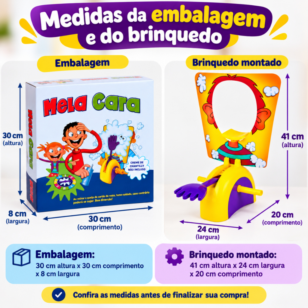 Jogo Torta na Cara com Roleta Brinquedo Infantil Diversão em Família · foto 2