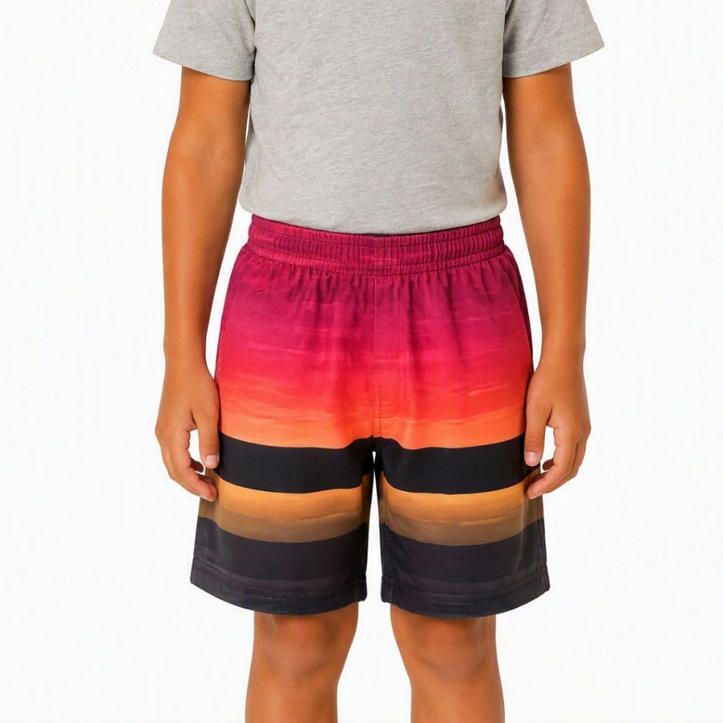 Kit Com 04 Bermuda de Elástico Infantil e Juvenil Masculina Estampado Menino Praia