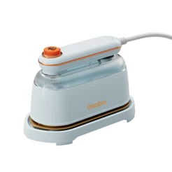 Gaabor 127V Ferro de Passar Portátil 1200W Vapor 30s Tanque 250mL Base Cerâmica Casa Viagem HM‑M03A
