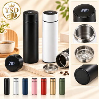 Garrafa Térmica Inteligente com Display de Temperatura, Garrafa de Aço Inox com Isolamento a Vácuo, para Bebidas Quentes