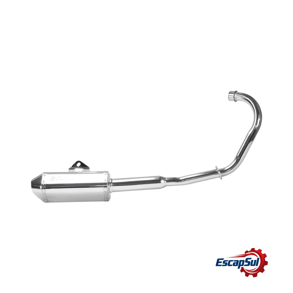Escapamento Suzuki Yes 125 Mini Tri Fortuna Cromado