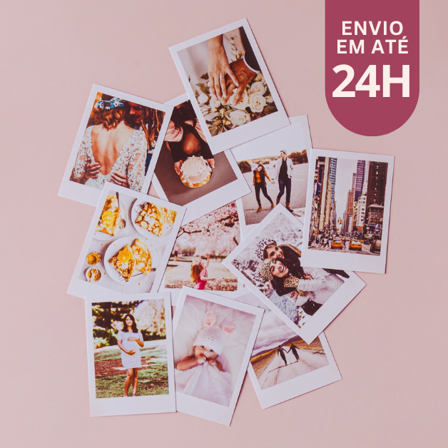 Kit 10 Fotos Mini Revelação Profissional Não Desbota Envio em até 24h úteis