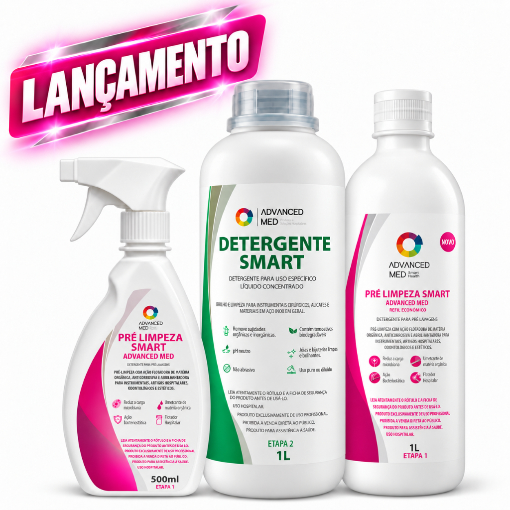 KIT DETERGENTES HOSPITALAR SMART ADVANCED MED - 3 UNIDADES