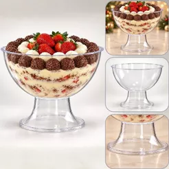 1~5 TAÇA PARA SOBREMESA ACRÍLICO 2,8 LITROS – GOURMET CRISTAL (CHOCO)