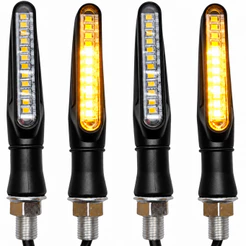 Kit 04 Pisca Seta Sequencial Slim Palito Xre 300 Titan Fan Bros Ybr Fazer Cb 300 Universal