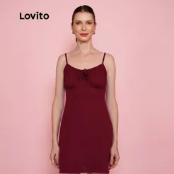 Lovito Camisola Feminina Detalhe no Busto com amarração SDB19681999