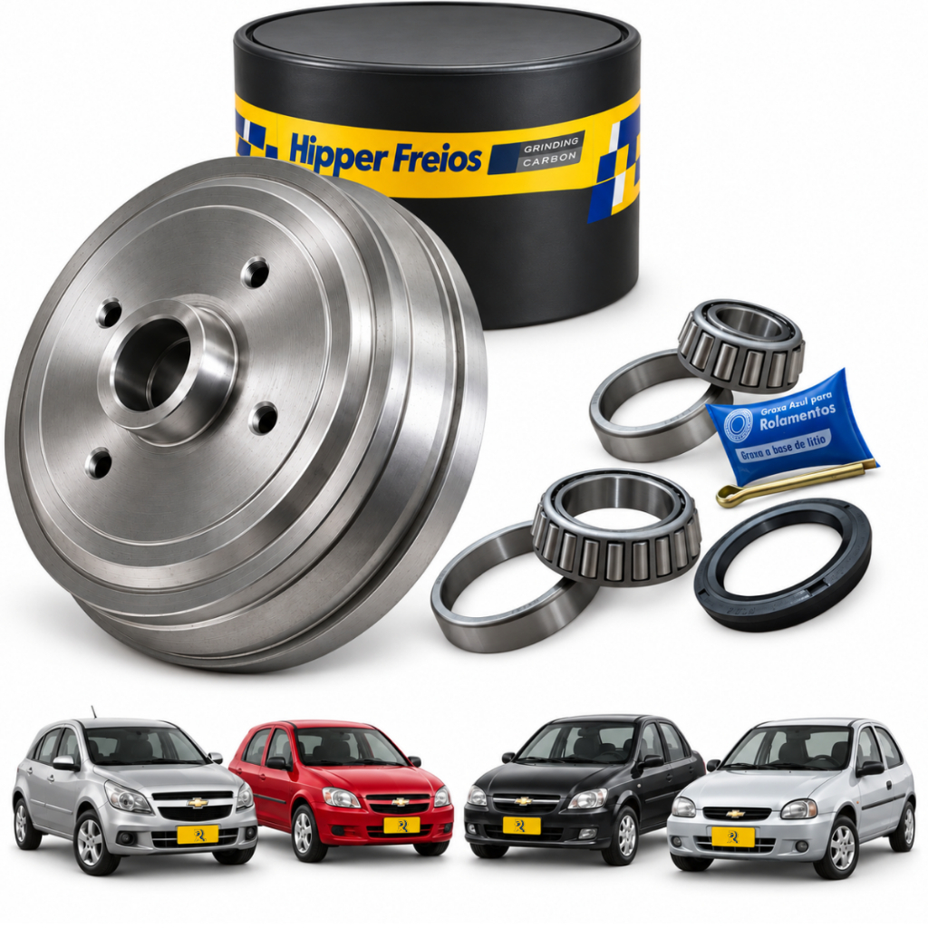 Kit 1 Campana + 1 Kit Rolamento Agile 1.4 09/ Hf 24 Traseiro