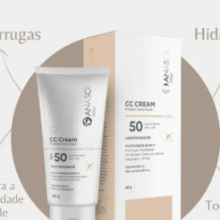 Protetor Solar Facial Anasol Viso CC Cream Claro/Medio FPS 50 Clareador Multifunção 10 em 1 Cobertura Leve 60g · foto 2