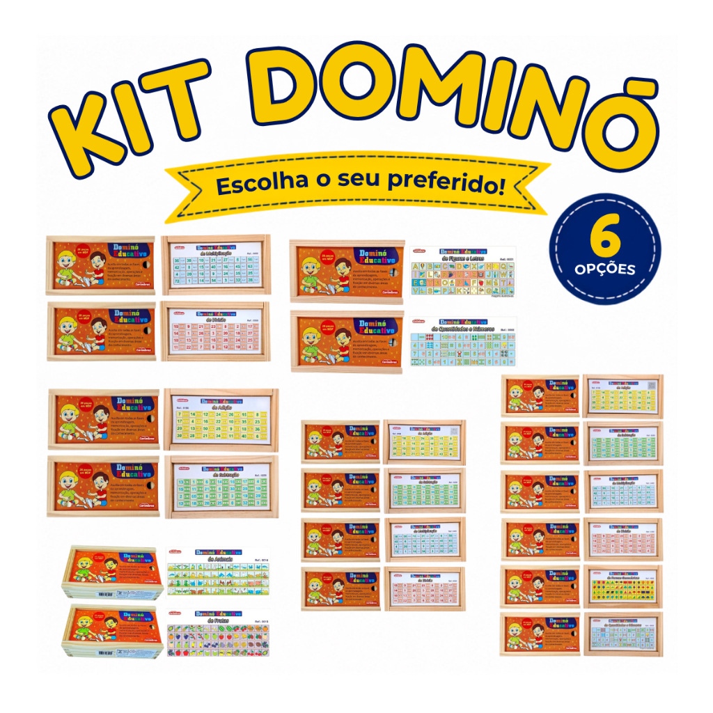 Kit Dominó Educativo Carimbras