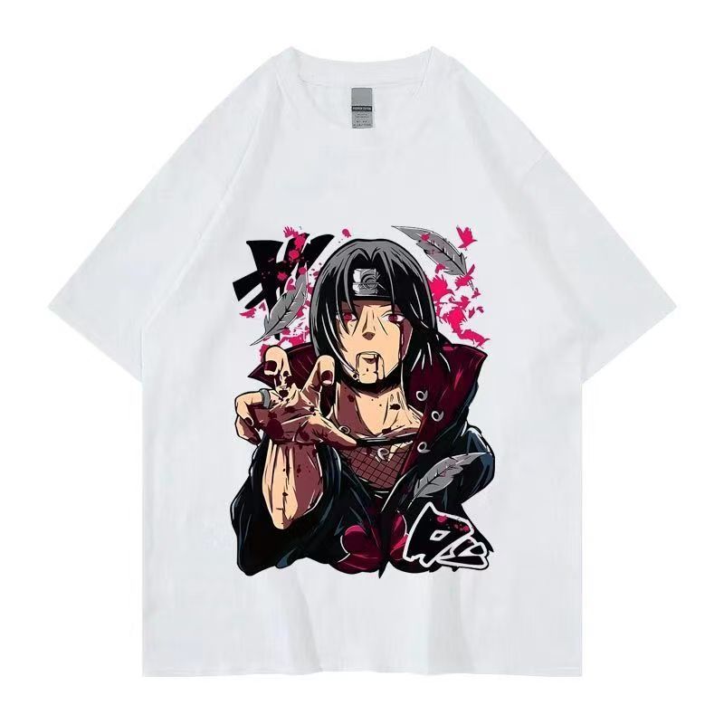 Naruto Camiseta Unissex 100% Algodão Oversized Estilo Academia Streetwear Estampa Pronta Entrega Imediata