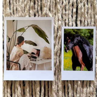 Impressão de Fotos Premium com Proteção UV | Tamanho Padrão Polaroid | Acabamento Tradicional ou Glitter | Kit 6 Fotos