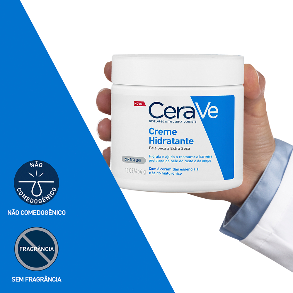 Kit CeraVe Gel de limpeza facial 150g + Creme hidratante corporal 454g — imagem 2 de 2