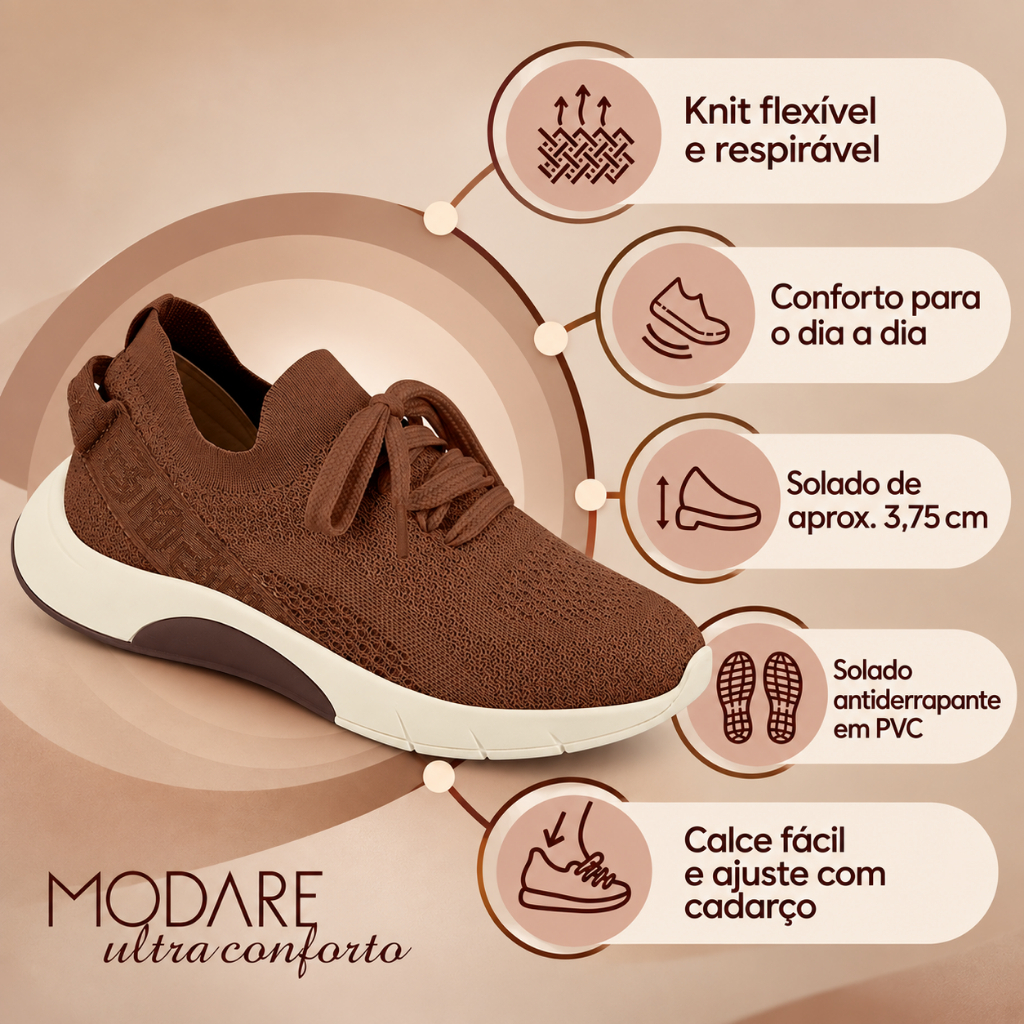 Tênis Feminino Modare Calce Facil Ultra Conforto 7378.216