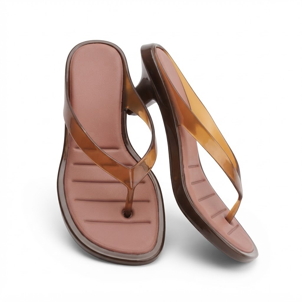 Chinelo Tamanco Feminino Dedo Salto Médio Mel Confortável Verão Shopee 34 ao 39 — imagem 2 de 2