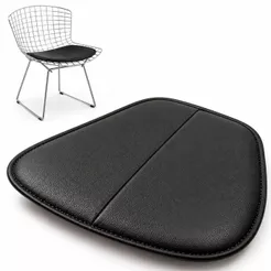Almofada Assento Para Cadeira ou Banqueta Bertoia Cor Preto