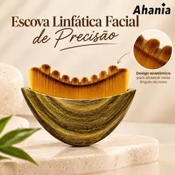 Escova Facial para Drenagem Linfática e Cuidados a Pele Macia , Ferramenta Ergonômica para Contorno Facial e Mandibula