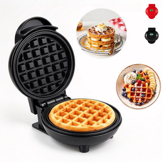 220V Mini máquina de waffle Antiaderente para casa Café da Manhã, Sobremesas Fácil de limpar