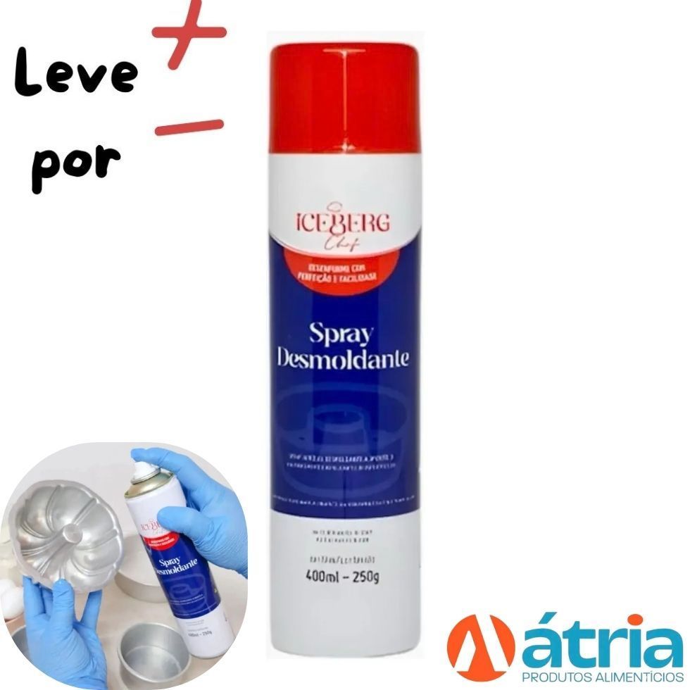 Desmoldante Spray Unta Forma Bolo Culinário 400 Ml Untafacil - Fácil aplicação Não gruda