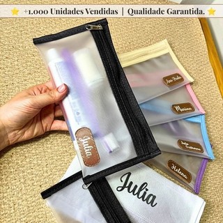Porta Escova Personalizado | Necessaire Higiene Bucal Escolar 24x12 cm