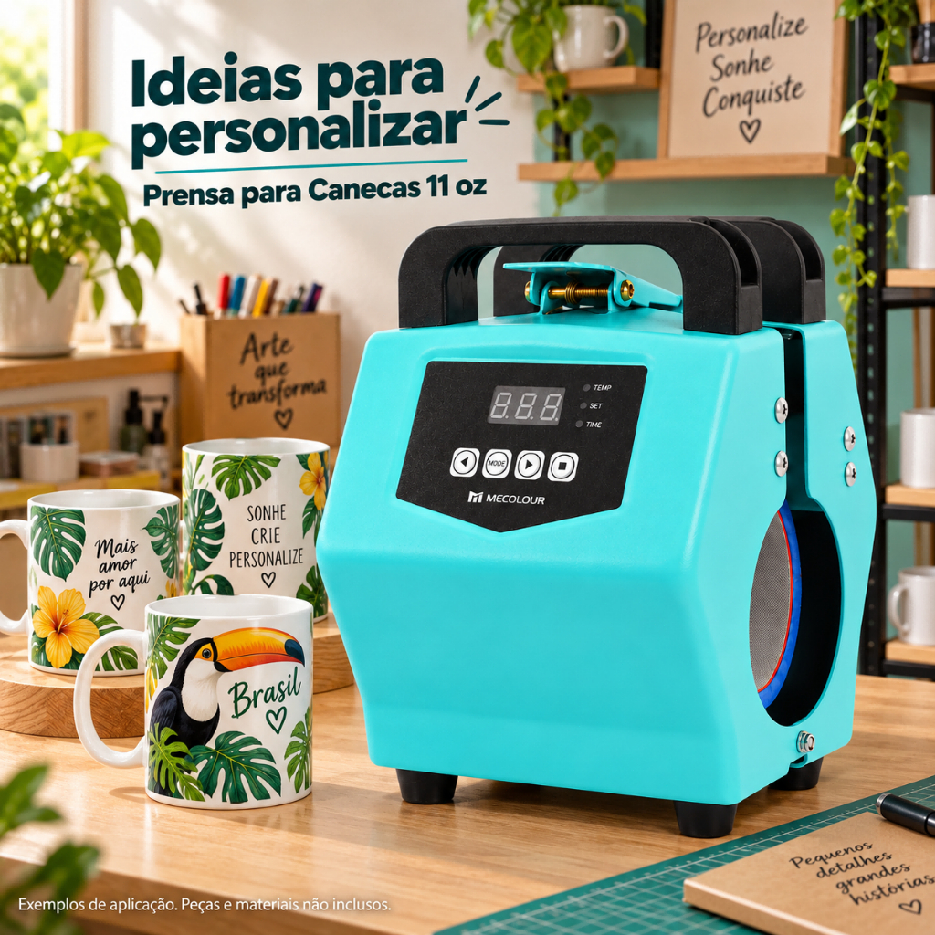 Prensa Térmica Canecas Sublimadora Transfer 11oz Portátil Prensa Térmica Canecas — oferta na Shopee