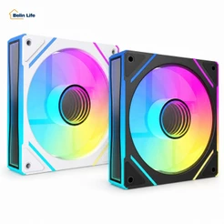 Cooler Fan ARGB 120mm Gamer Gabinete 1300 RPM Silencioso LED RGB 5V 3 Pinos Unitário