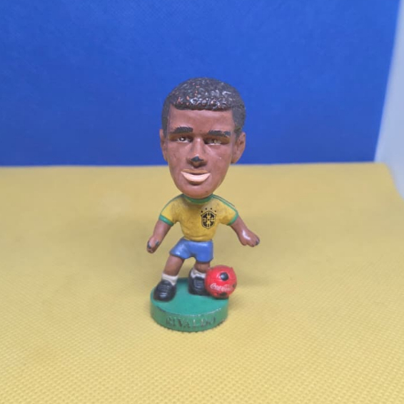 Boneco Mini Craque Rivaldo Seleção Brasileira Coca-Cola Copa 1998 Raro Vintage
