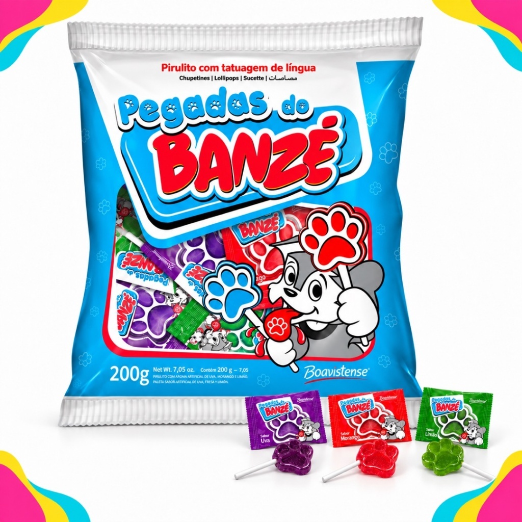 Pirulito Pegadas do Banzé 50 und - Florestal