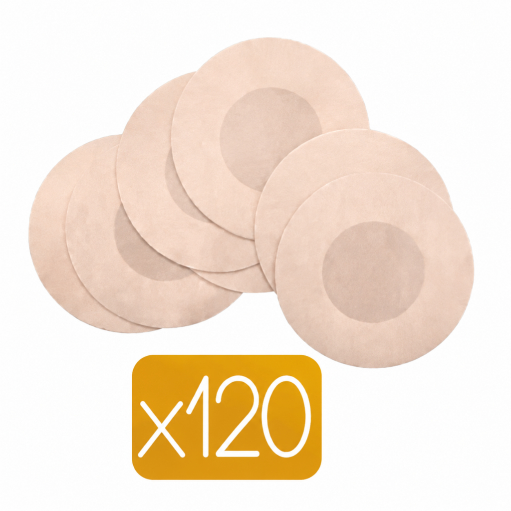 KIT 120 Pcs(12pacote) Adesivo Protetor Mamilo Bico Aureola Tapa Seios