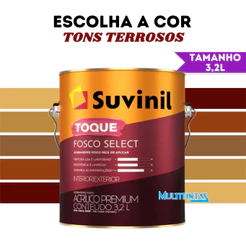 Tinta Acrílica Fosco 3,2l Tons Terrosos Parede Toque Fosco Select Suvinil