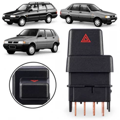 BOTÃO INTERRUPTOR DE PISCA ALERTA FIAT UNO PREMIO ELBA 1991/