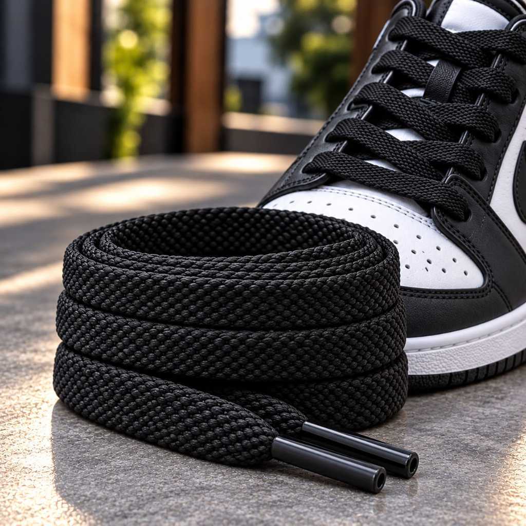 Kit 2 Pares Cadarços Premium Para Tênis Botas Calçados Corrida-1,20 cm + 1cm Largura — imagem 2 de 2