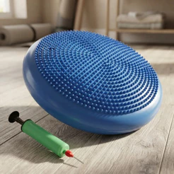DISCO DE EQUILIBRIO INFLAVEL TREINO PILATES 33CM COM BOMBA