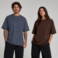 Kit 2 Camisetas Oversized Streetwear 100% Algodão Fio 30.1 Chumbo Cannes – BRUNX