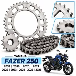Kit Relação Tração Transmissão Fazer 250 2018 2019 2020 2021 2022 2023 2024 2025 2026 MODELO ORIGINAL