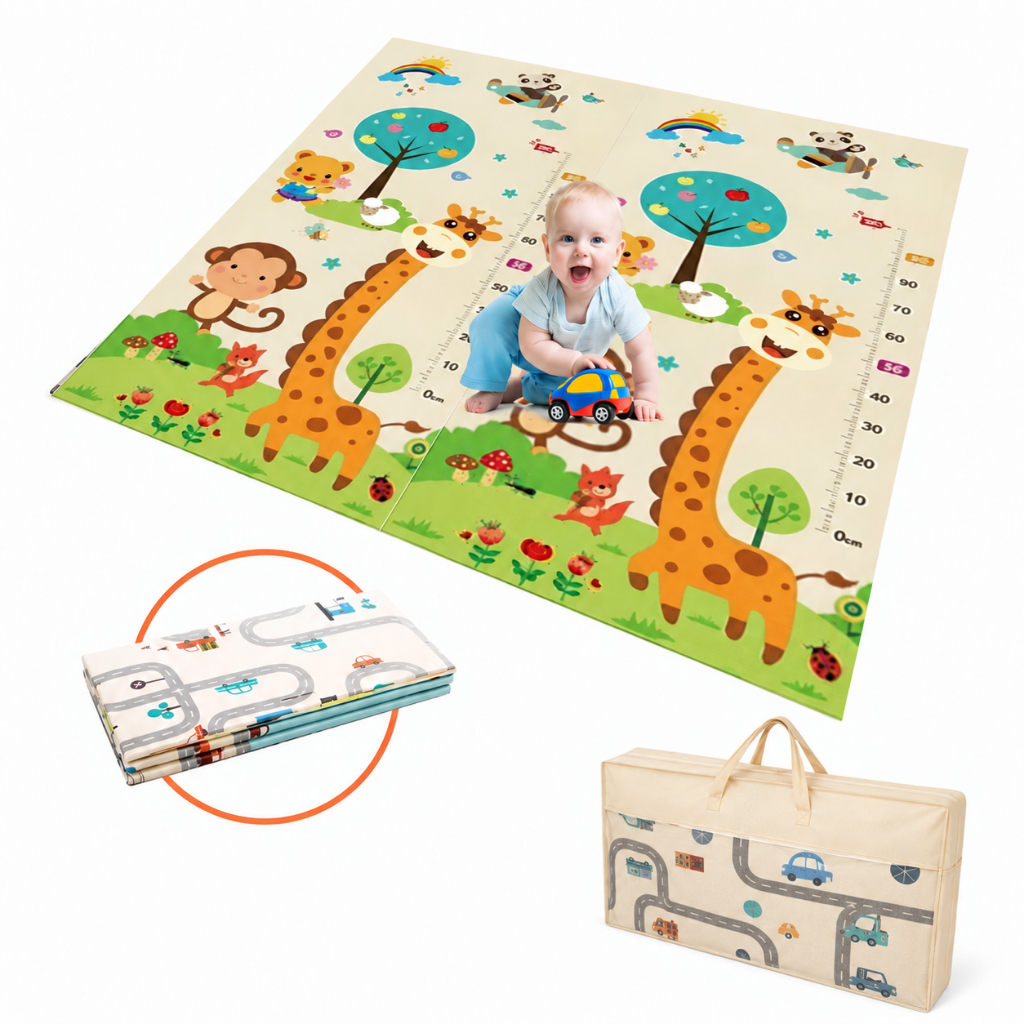 Tapete Tatame Infantil Emborrachado Dobrável Dupla Face 150x200 / 150x180 / 180x200 Espessura 5mm