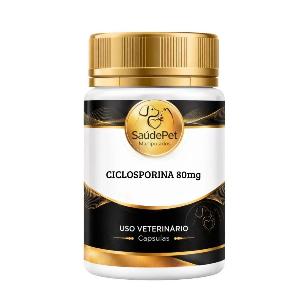 CiclosPet 80mg (Ciclosporina) Pote com 30, 60 e 90 Cápsulas - Qualidade Ultra Premium